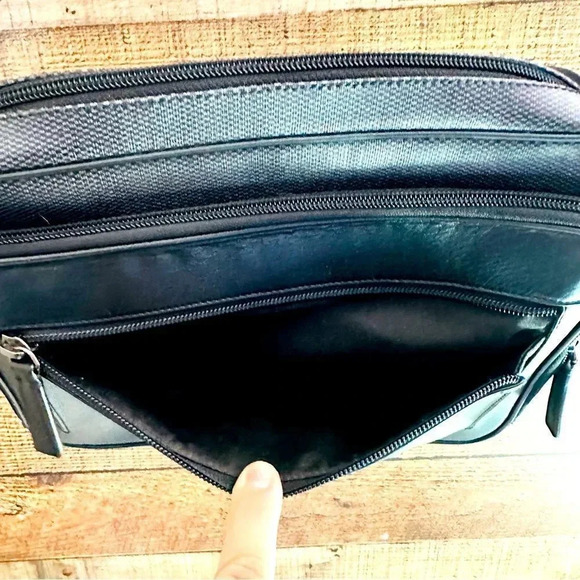 Coach Heritage Check Flight Case Crossbody Bag - Picture 8 of 12